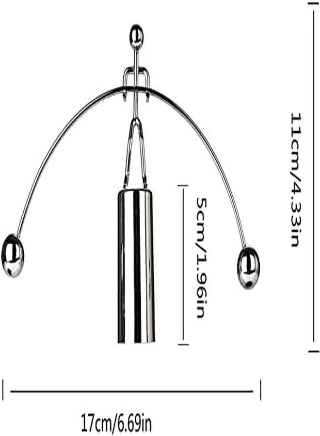 MATSON Mini Steel Balance Weightlifter Kinetic Art - Balancing Decompressive Science Psychology Toy for Home Office Desk Decor - Image 3